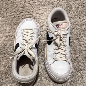 Nike women’s  White and Black Sneakers